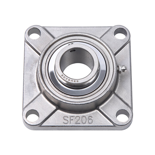 Huili's customized stainless steel square outer spherical bearing with seat complete list SUCF203F204F205F206F207208 fixed seat 304 material 440 material SUCF309