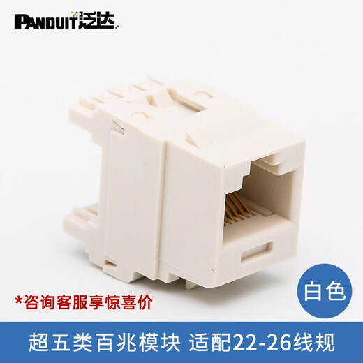 PANDUIT正品泛达超五类非屏蔽模块5类超六类6A万兆网络屏蔽模块 泛达六类非屏蔽模块CJ688