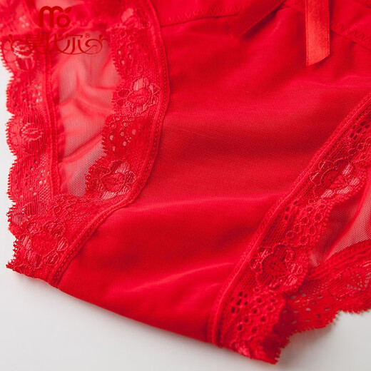 Modallo vier rote Jahr Unterwäsche für Frauen Internet Prominente Lace Women's Unterwäsche reine Baumwollschatzer sexy Briefs 4] 844+105+533+104 2xl Code empfohlen 140-160Jin [Jin gleich 0,5 kg]]