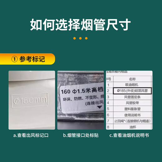 普湃（PURPAVWINNER）抽油烟机双层铝箔排烟管厨房排气管伸缩烟囱铝箔烟管加厚管道排风管直径180mm*3米