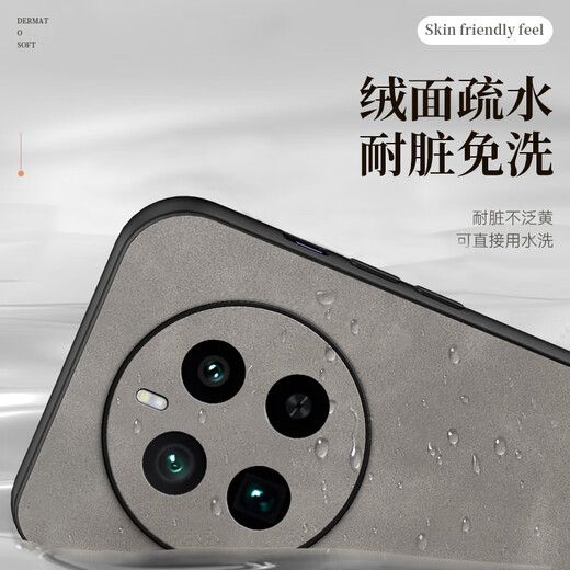 mlnew 真我GT5Pro镜头全包手机壳RMx3888防滑保护壳小羊皮手机套防摔保护套5G 【琥珀棕】配高清全屏软膜