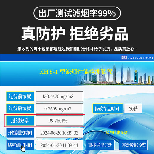 Zhunhang gas mask fire mask anti-smoke fire mask 3C certified escape filter self-rescue respirator TZL30