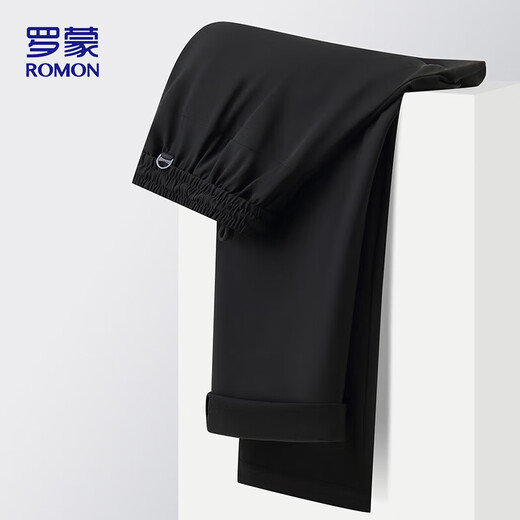 ROMON casual pants for men 2025 summer ice silk quick-drying sport versatile straight pants for men KZ001 gray XL