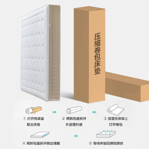 善臣维也纳五星级酒店8代床垫直供独立袋弹簧超软a类床垫 舒适豪华款 超软深睡 约25CM 1350mm*2000mm