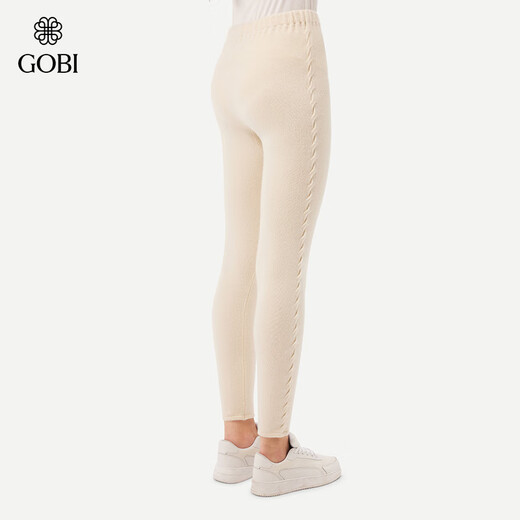 GOBI Gobi Winter Blended Stretch Slim High Waist Raise Hips Abdominal Control Inner Wear Warm Pants Women's Leggings WK785 Camel 927 S