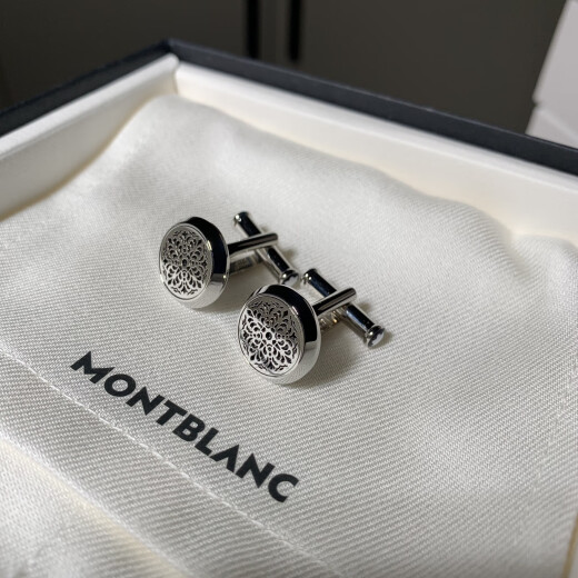 万宝龙Montblanc男士正装袖扣法式衬衣袖钉Paris carvings专柜盖章联保 Paris carvings
