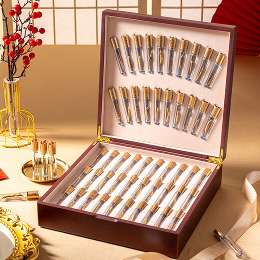 San Dikang Cordyceps sinensis, new dried Cordyceps nourishing gifts, gifts for elders, nutritional products, 3 sticks/gram, 50 sticks of crystal tube gift box
