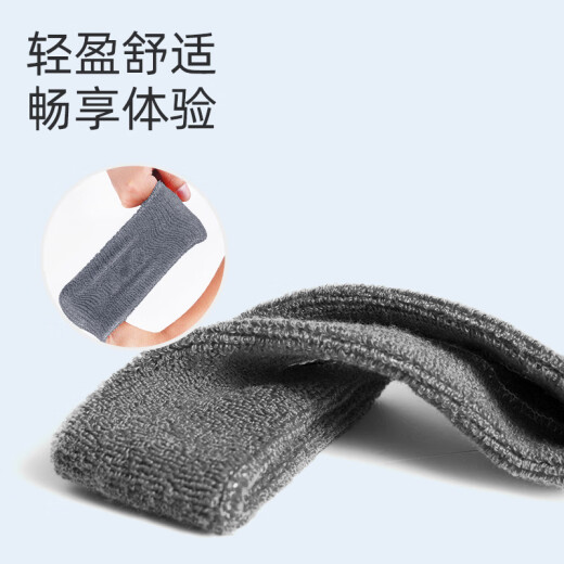 曼迪卡威头带运动发带专业马拉松男女头箍篮球网球健身止汗带束发带跑步 深蓝色 均码