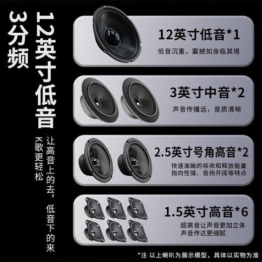 索爱（soaiy）K137家庭ktv音箱全套音响功放一体机显示屏户外k歌电木吉他乐器音箱卡拉ok点歌家用音箱750G