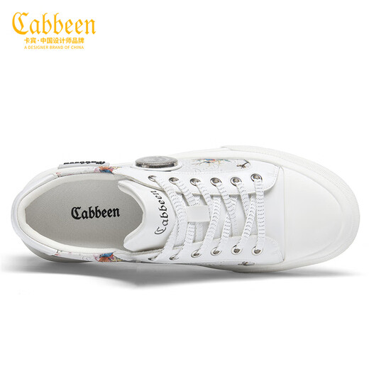 Carabin toile chaussures de chaussures pour hommes graffiti été tendance nationale chaussures blanches sportives pour hommes et chaussures décontractées chaussures à tendance tous les chaussures basses blanches 41 une taille une taille plus grande que les chaussures de sport
