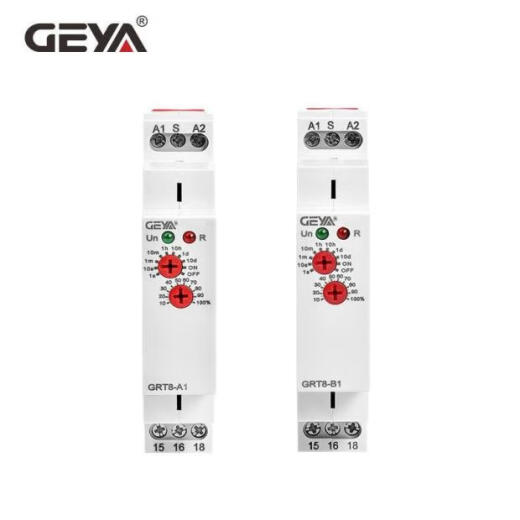 GEYA GRT8-A1B1A2B2 power-on delay disconnection time relay module controller 220 AC AC/DC12240V one open one close B delay disconnection