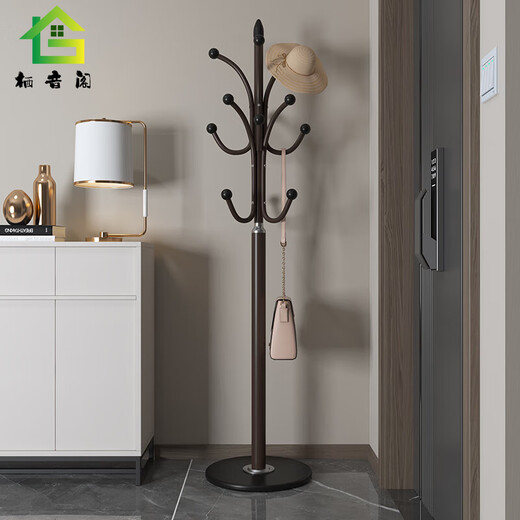 Qiyinge floor-standing coat rack, bedroom coat rack, floor-standing clothes rack, living room bag rack, household large coat rack