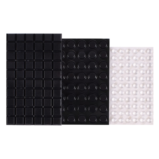 3m silicone transparent anti-collision particle patch 5008 silent shock absorbing rubber cushion anti-slip foot pad without marks thickened black 56 black round [diameter 12.7*height 3.6MM]