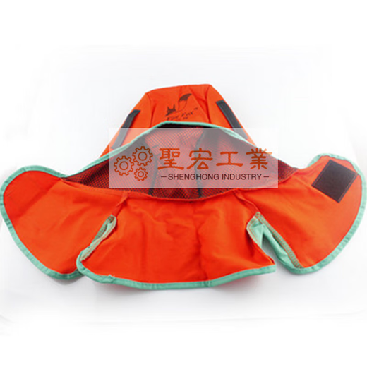 
Flame retardant dust cap electric welding shawl hat Fire fox 3519 breathable spark splash construction site welder head cover 23 red 23-6690