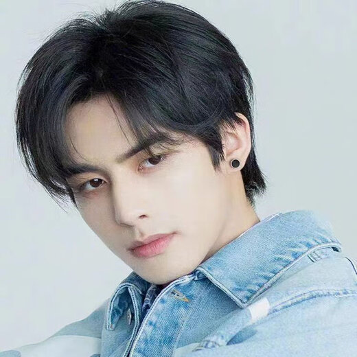 Meng Keduo Great Wall Pattern Earrings Men's 2025 New Trendy Single Earrings Trendy Personality Men's Internet Celebrity Earrings Trendy Men's Earrings 8mm