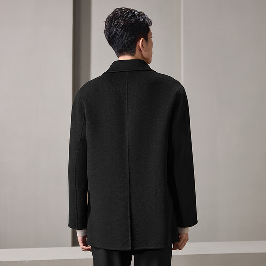 HAILAN HOME (HLA) Coat Men's Light Business Classic Series Pure Wool Warm Veste Winter Black 02 2xl 185 / 100A Recommandé 165 ~ 180jin [Jin est égal à 0,5 kg]
