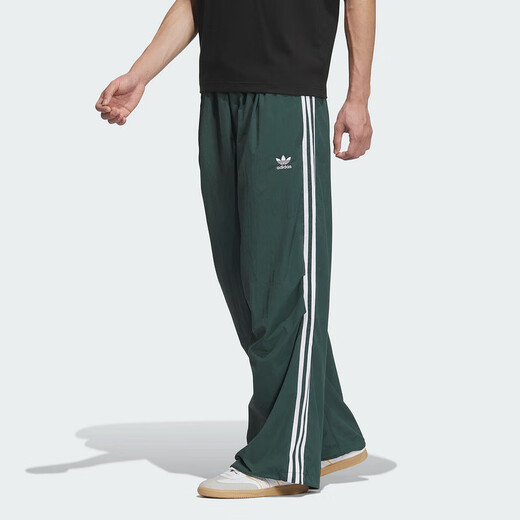 阿迪达斯 （adidas）三叶草运动裤男裤夏季新款健身裤子透气休闲裤三条纹直筒裤长裤 jw9896 均码 m