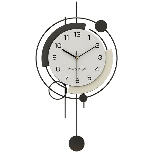 Uhr und Wohnzimmer 2024 Neues leichter Luxusstil moderner und atmosphärischer Wohnzimmereingang High-End-Wand-Uhr mit Glasabdeckung, übergroßes Modell kann 87 cm43 cm 32 cm über 20 Zoll schwingen
