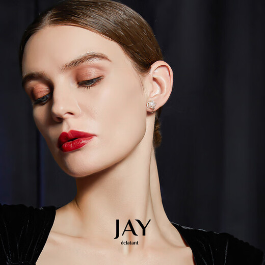 Jay four-leaf clover pearl earrings without piercing, female clip-on earrings and earrings as birthday gifts for girlfriends. Ear clips (freshwater pearls) Beijing warehouse/shipped nearby