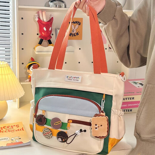 Sac de toile Xingxi Sac à un bac à corps à épaules à épaules à grande capacité Sac de navette de classe Tutorat à main sac à main sac fourre-tout