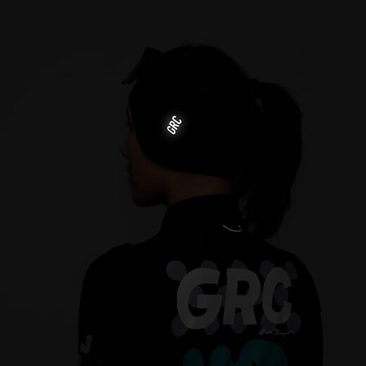 GRC unrestrained cycling earmuffs in autumn and winter fleece warm double layer protection bicycle riding ear protection men and women Black L/XL