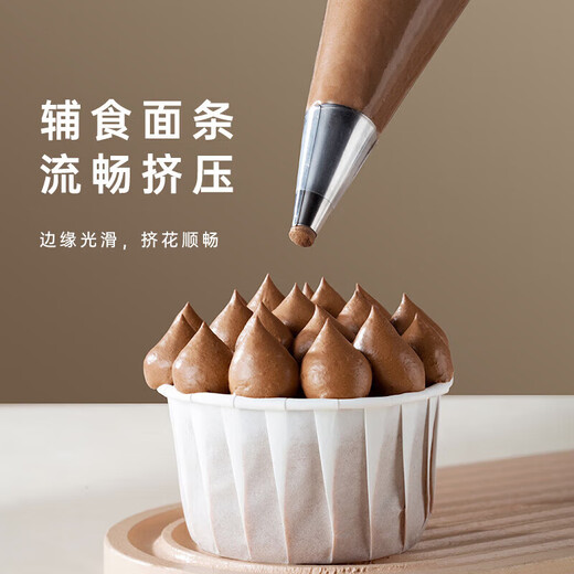 MOFAKIT Thickened Piping Bag Baby Food Supplementary Molds Bean Dissolving Tools Cream Piping Mouth Baking Tools Cake Make Tools
