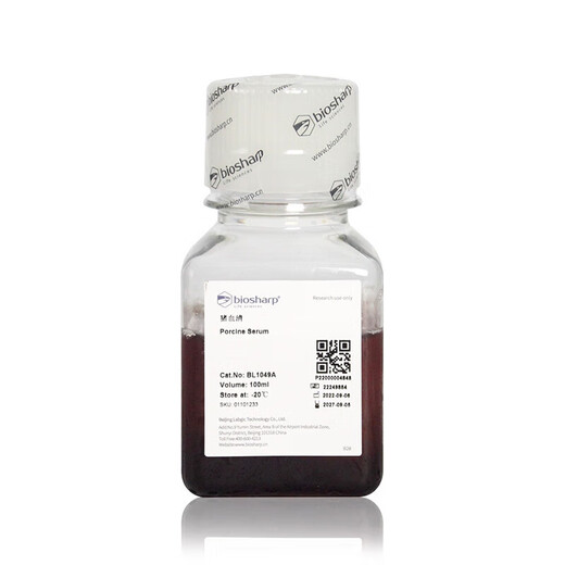 BIOSHARP BL1049A 猪血清 100ml/瓶 BL1049A     100ml/瓶