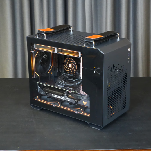 ASUS family bucket 14600KF host RTX5060Ti host ITX host portable small host computer game live broadcast ROG family bucket assembly host assembly computer host with six丨14600KF+RTX5060Ti