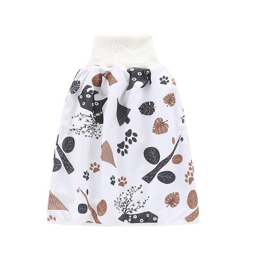 Baogaier Baby und Lecksofesbett Harnrock Windel Ringwerkzeug Training Baby Kinder Stoffwindel Tasche wasserdicht und reine Baumwollblattbär + Smart Fox 2 Packs M Empfohlen 0-4 Jahre alt