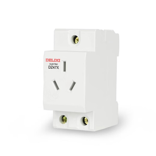 Delixi DZ47X AC30 modular socket three-hole 10A AC rail strong electric lighting distribution box power supply