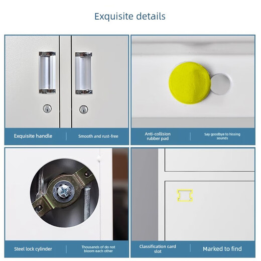 He Jiagong Accounting Financial Voucher Cabinet Tempered Glass File Information Contract Special File Cabinet Office Iron Storage Cabinet Voucher File Cabinet (10 Layers) 1.38mm