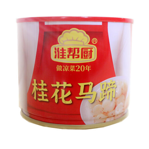 淮帮厨桂花马蹄罐头320g罐装开罐即食脆甜新鲜水果荸荠餐饮冷盘休闲包邮 淮帮厨马蹄6罐*320g（已售1098件