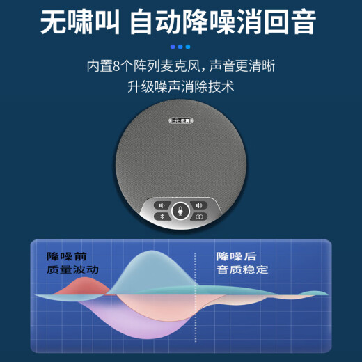 Shuzhen 4K ultra-high-definition video conferencing wireless camera camera set 8.29 million pixel conference room solution system Tencent conference equipment wireless omnidirectional microphone 4K full wireless 80 set [wireless camera + 4 meters wireless microphone]