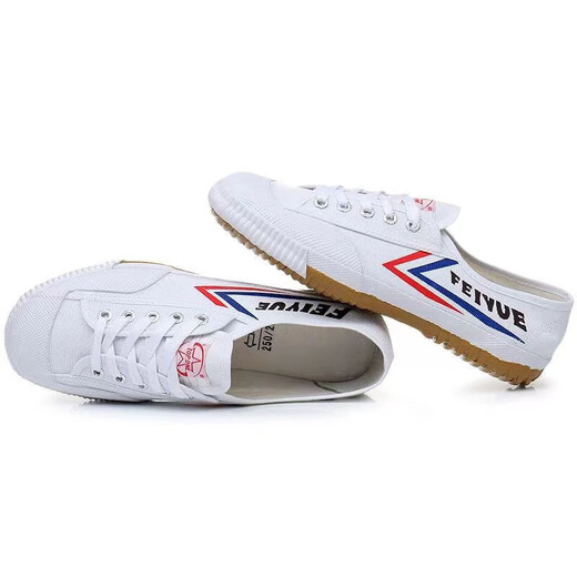 Feiyue 24 new style Dabowen canvas shoes men's shoes body test shoes women's shoes low-top cloth shoes track and field shoes martial arts shoes low-top comfortable white 42