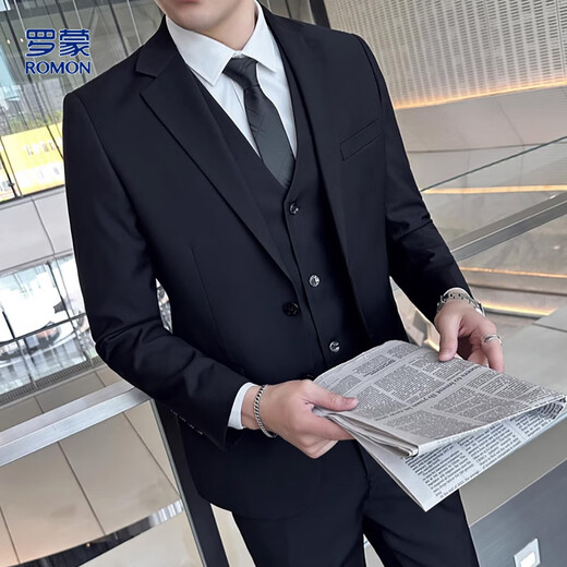 Luo Meng suit suit men's business professional formal wear men's slim groom's dress groomsmen's dress wedding dress men's clothing
