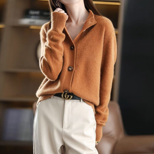 Xiu Shiyan's fashionable and fashionable sweater autumn and winter Korean women's clothing 2025 new temperament and age-reducing stand collar top loosely wear 9926 white skin S recommended 80-95Jin [Jin equals 0.5 kg]