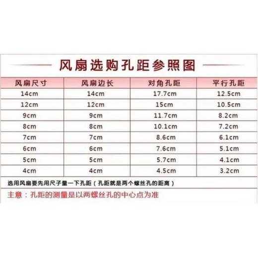 适用4/5/6CM厘米5010电动电瓶车充电器散热风扇12V配件 5*1厘米5010
