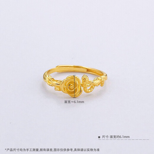 Yulong Mirror Snake and Rose Gold Ring 999 Pure Gold Zodiac Snake Niche Design Zodiac Year Ring Birthday Gift Gold Approximately 3.1g-3.2g. If the weight exceeds the limit, the opening will be adjusted.