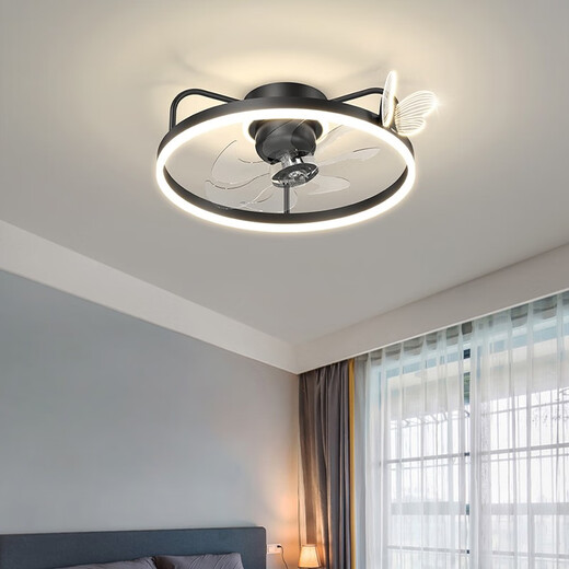 Opple Lighting 2025 Neues Schlafzimmer Lüfter Leuchte Esszimmer Deckenleuchte integrierter unsichtbarer intelligenter Schüttelkopf Einfacher Hauptraum 5012 Schwarzschüttler Kopf 50 cm Schüttelscheibe