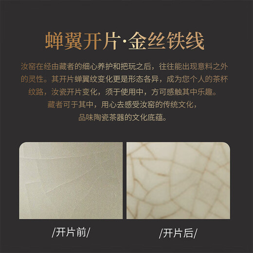 Qixuanyuan Ru Kiln Kung Fu Tea Set Household Ceramic Teapot Tea Cup Opening Piece Can Keep Office High-end Tea Set Complete Set