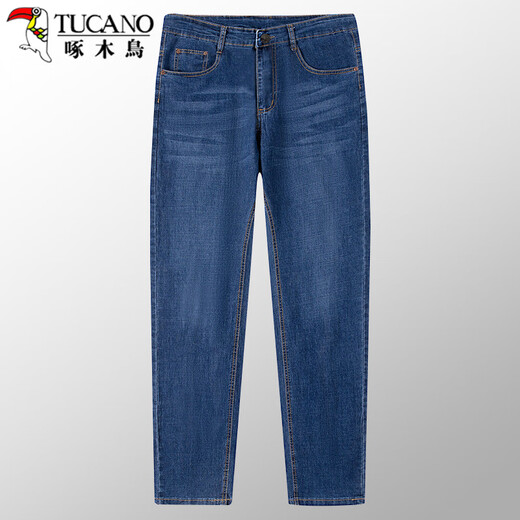 Jeans Woodpecker (Tucano) pour hommes minces d'été masculins à la mode éternelle pantalon mince masculin bleu clair 31