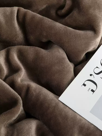 RSRDDY small blanket, sofa cover, lamb velvet double-layer thickened coral velvet, office nap, lunch break, air-conditioned children's blanket, bean paste white 160*200 cm