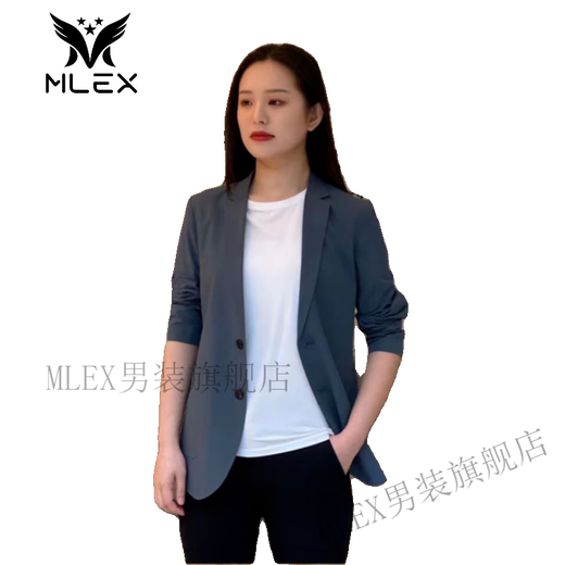 MLEX Changfu Швейная фабрика Костюм Весенняя новая куртка Мужская приталенная куртка Модная мужская темно-серая XL Рекомендуется 140-155Jin Jin равна 0,5 кг