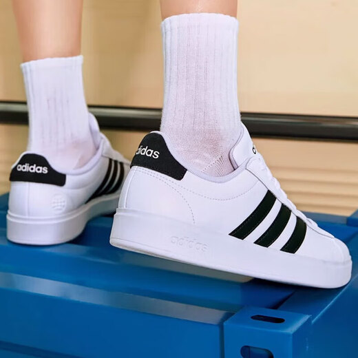 阿迪达斯 （adidas）Neo板鞋男鞋女鞋春季新款情侣运动鞋复古低帮休闲鞋 GW9195白色 37