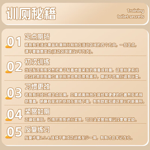 Huayuan pet equipment (hoopet) dog flat toilet large and medium-sized dogs Bichon Frize Teddy dog fixed-point urinal potty potty anti-stepping poop