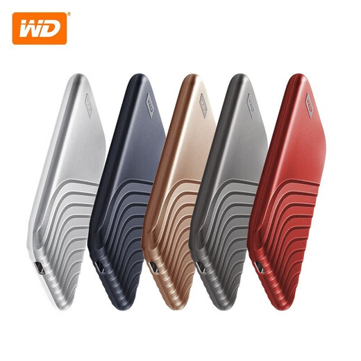 Western Digital (WD) NVME Mobile Solid State Drive PSSD My Passport SSD Disque dur à haute vitesse Type-C USB3.2 Gen2 Expansion externe Stockage vidéo et édition vidéo Space Gray (vitesse de transmission 1050 Mo / s) Package 4tb deux