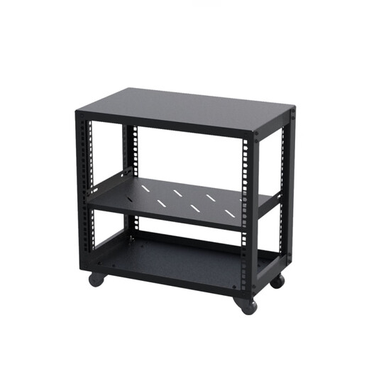 Cabinet 5-32U small home cabinet 300mm deep open cabinet removable thickened aviation amplifier audio rack 300mm deep 12U open cabinet 1x1x1cm