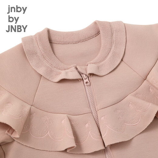 jnby by JNBY[江南布衣婴童]秋连体衣长袖爬服可爱立体花边女童婴儿YN9F11320 687淡粉 90cm