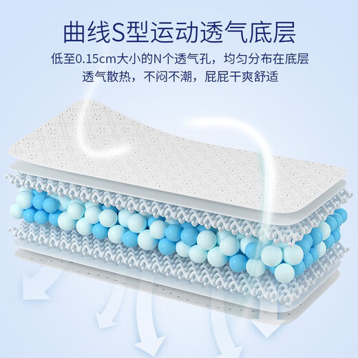 Lelch pure series trial diapers, dry and breathable diapers, baby pull-up pants for trial, night pull-up pants for trial, L size 5-piece pack