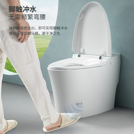 Faensa Light Smart Toilet All-in-one Waterless Toilet Off-Seat Automatic Flushing Seat Heated Small Household Toilet Spot 21040E Foot Feeling Flush Women's Wash 300 Pit Distance